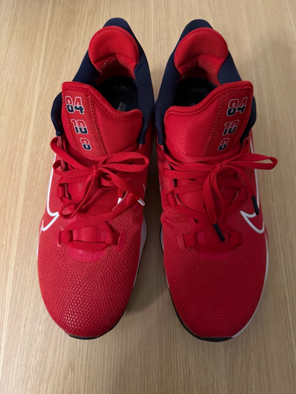 Nike Red and Navy Boys' Athletic Sneakers